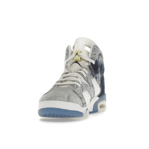 Кроссы Jordan 6 Retro Washed Denim (2022) (GS) - подростковая сетка размеров