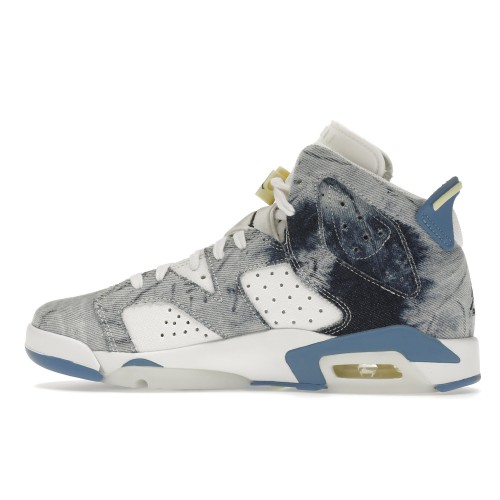 Кроссы Jordan 6 Retro Washed Denim (2022) (GS) - подростковая сетка размеров
