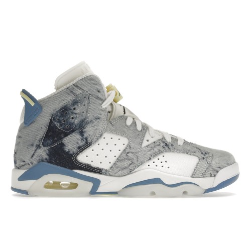 Кроссы Jordan 6 Retro Washed Denim (2022) (GS) - подростковая сетка размеров