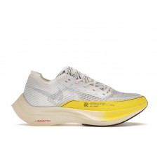 Женские кроссовки Nike ZoomX Vaporfly Next% 2 White Yellow Strike (W)