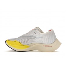 Женские кроссовки Nike ZoomX Vaporfly Next% 2 White Yellow Strike (W)