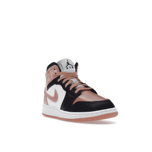 Кроссы Jordan 1 Mid Light Madder Root (GS) - подростковая сетка размеров