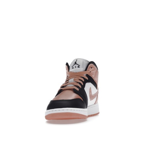 Кроссы Jordan 1 Mid Light Madder Root (GS) - подростковая сетка размеров