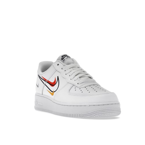 Кроссы Nike Air Force 1 Low Multi-Swoosh White - мужская сетка размеров