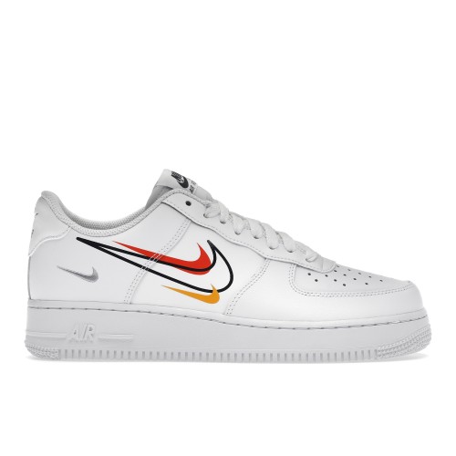 Кроссы Nike Air Force 1 Low Multi-Swoosh White - мужская сетка размеров