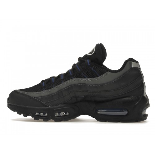 Кроссы Nike Air Max 95 Black Royal - мужская сетка размеров