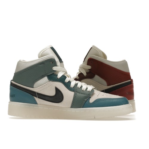 Кроссы Jordan 1 Mid Anti-Gravity Machines (W) - женская сетка размеров