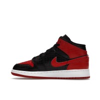 Подростковые Jordan 1 Mid Bred Text (GS)