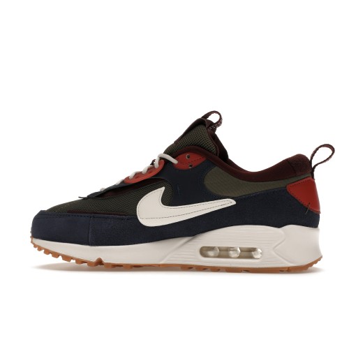 Кроссы Nike Air Max 90 Futura Medium Olive Navy (W) - женская сетка размеров