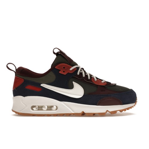 Кроссы Nike Air Max 90 Futura Medium Olive Navy (W) - женская сетка размеров