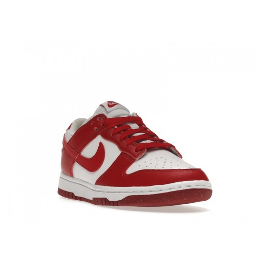 Кроссы Nike Dunk Low Next Nature White Gym Red (W) - женская сетка размеров