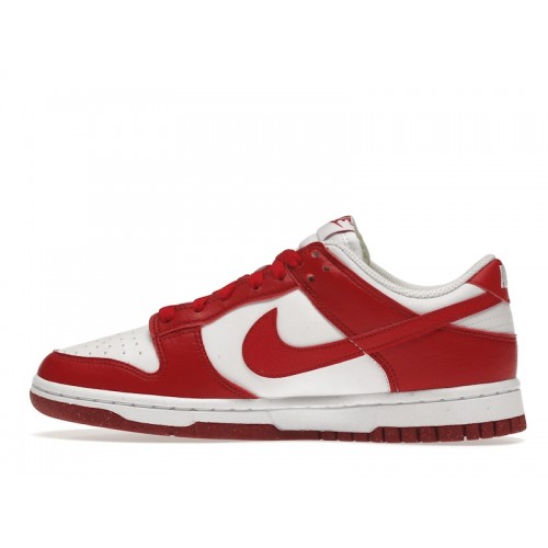 Кроссы Nike Dunk Low Next Nature White Gym Red (W) - женская сетка размеров