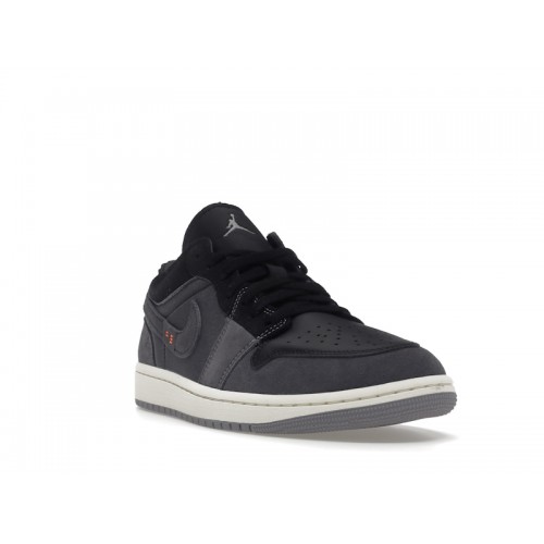 Кроссы Jordan 1 Low Craft Inside Out Black - мужская сетка размеров