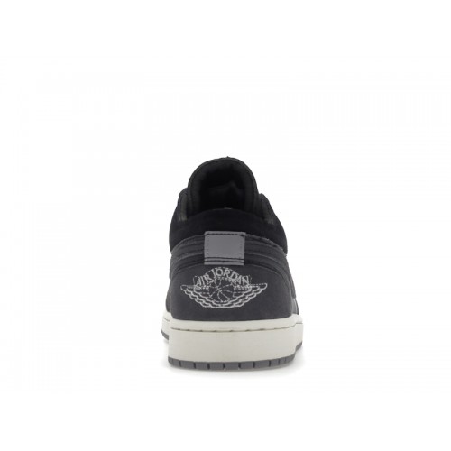 Кроссы Jordan 1 Low Craft Inside Out Black - мужская сетка размеров