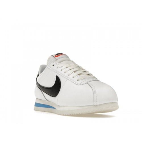 Nike Cortez White Black Light Photo Blue (W) - женская сетка размеров