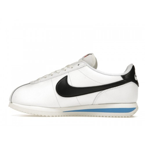 Nike Cortez White Black Light Photo Blue (W) - женская сетка размеров