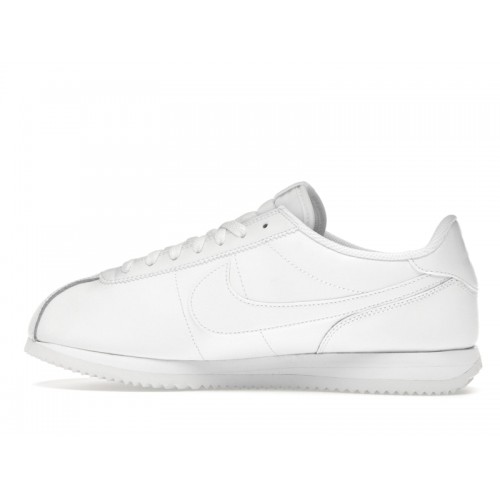 Nike Cortez Triple White (W) - женская сетка размеров