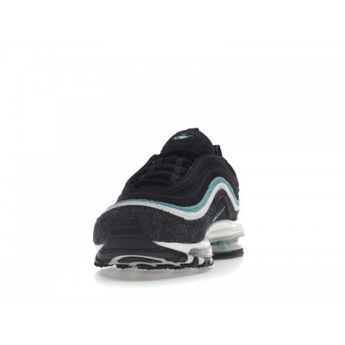 Кроссы Nike Air Max 97 Black Sport Turquoise - мужская сетка размеров