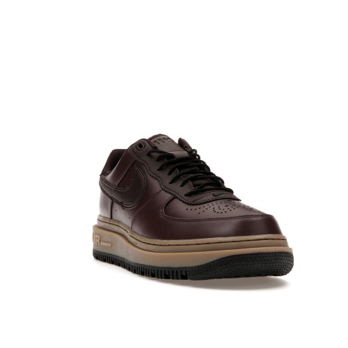 Кроссы Nike Air Force 1 Low Luxe Brown Basalt - мужская сетка размеров