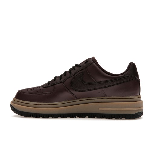 Кроссы Nike Air Force 1 Low Luxe Brown Basalt - мужская сетка размеров