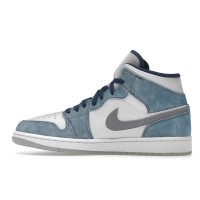 Jordan 1 Mid French Blue Fire Red