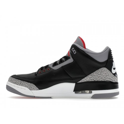 Кроссы Jordan 3 Retro OG Black Cement (2024) - мужская сетка размеров