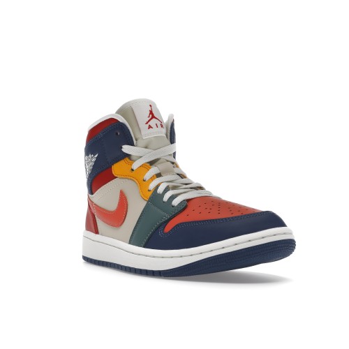 Кроссы Jordan 1 Mid SE Multi Color (2022) (W) - женская сетка размеров