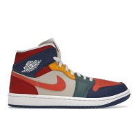 Женские кроссовки Jordan 1 Mid SE Multi Color (2022) (W)