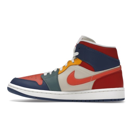 Кроссы Jordan 1 Mid SE Multi Color (2022) (W) - женская сетка размеров
