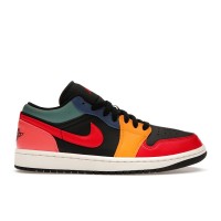 Женские кроссовки Air Jordan 1 Low SE Black Multi-Color (W)