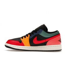 Женские Air Jordan 1 Low SE Black Multi-Color (W)