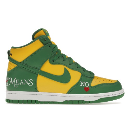 Кроссы Nike SB Dunk High Supreme By Any Means Brazil - мужская сетка размеров