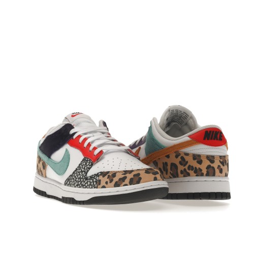 Кроссы Nike Dunk Low Safari Mix (W) - женская сетка размеров