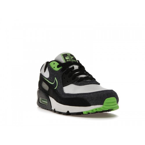 Кроссы Nike Air Max 90 Scream Green - мужская сетка размеров