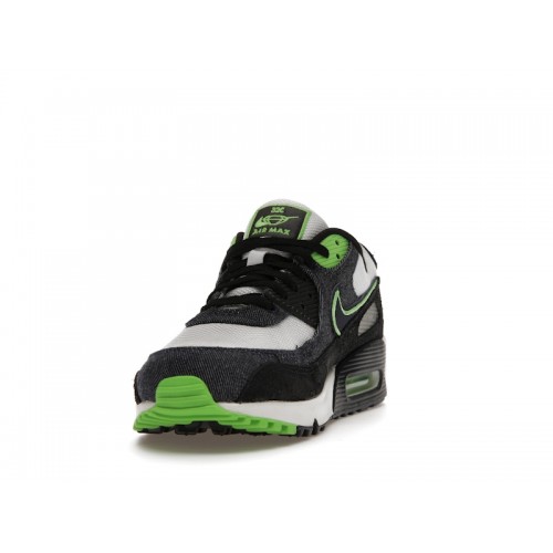 Кроссы Nike Air Max 90 Scream Green - мужская сетка размеров