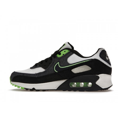 Кроссы Nike Air Max 90 Scream Green - мужская сетка размеров