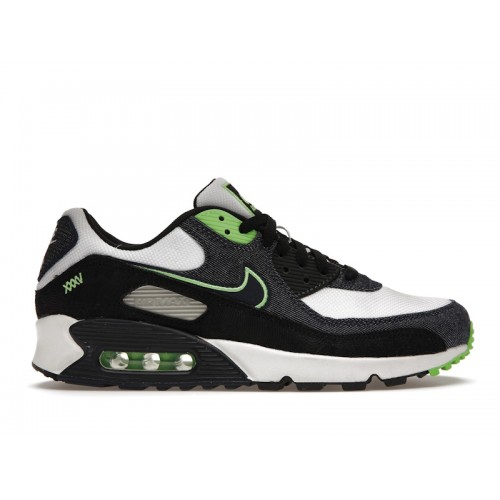 Кроссы Nike Air Max 90 Scream Green - мужская сетка размеров