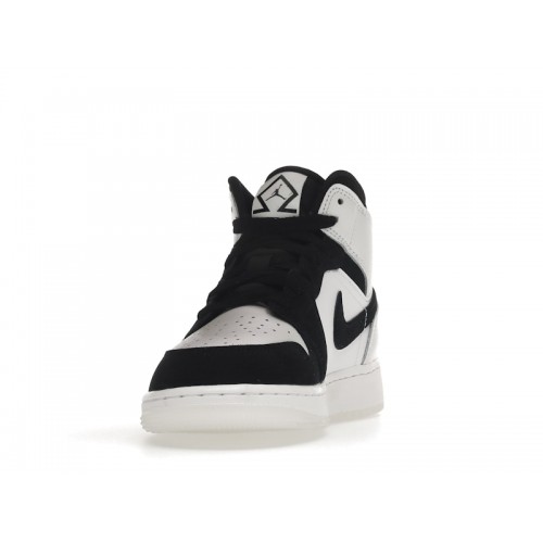 Кроссы Jordan 1 Mid Diamond Shorts (GS) - подростковая сетка размеров