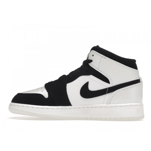 Кроссы Jordan 1 Mid Diamond Shorts (GS) - подростковая сетка размеров