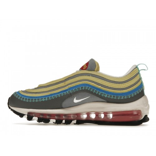 Кроссы Nike Air Max 97 SE Air Sprung Iron Grey (GS) - подростковая сетка размеров