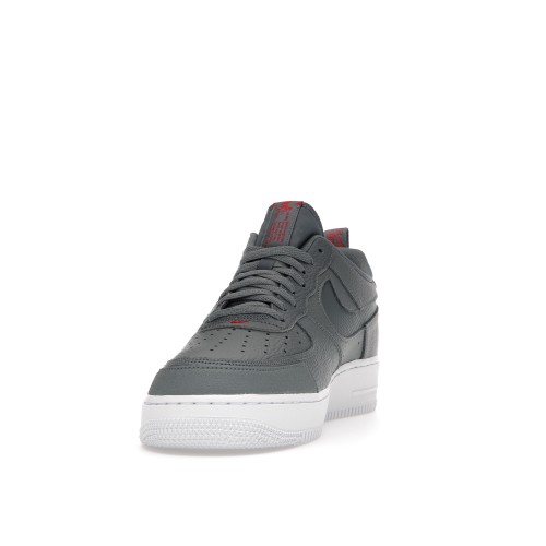 Кроссы Nike Air Force 1 Low LV8 Smoke Grey Red Reflective Swoosh - мужская сетка размеров