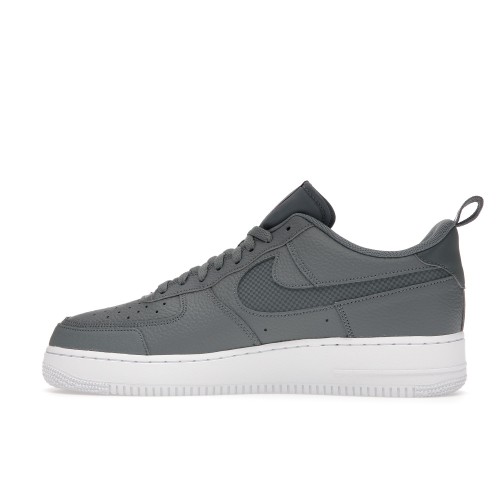 Кроссы Nike Air Force 1 Low LV8 Smoke Grey Red Reflective Swoosh - мужская сетка размеров