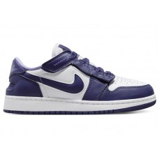 Подростковые Jordan 1 Low FlyEase Sky J Purple White Sky J Light Purple (GS)
