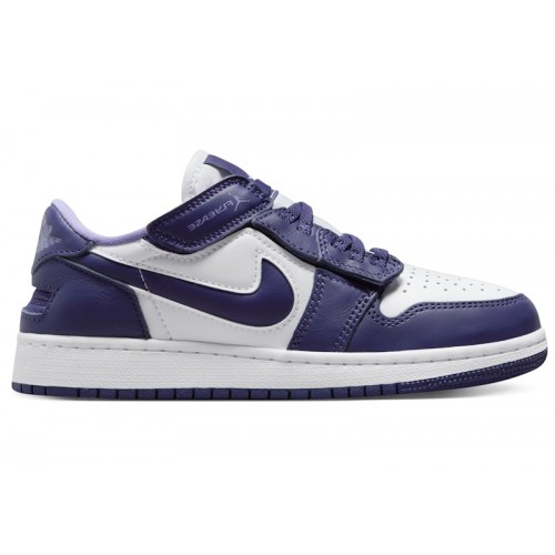 Air Jordan 1 Low FlyEase GS Sky J Purple - подростковая сетка размеров