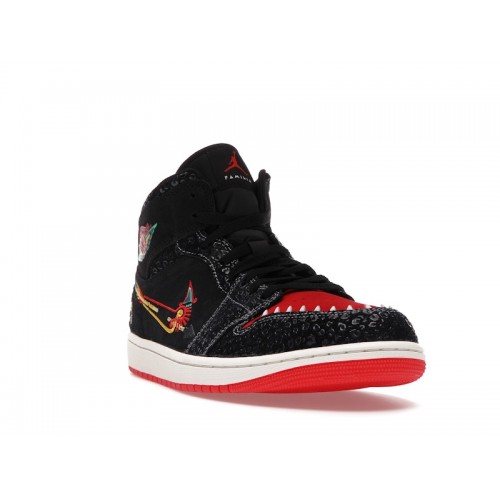 Кроссы Jordan 1 Mid SE Siempre Familia - мужская сетка размеров