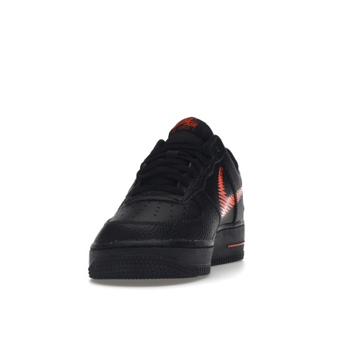 Кроссы Nike Air Force 1 Low Zig Zag Black Orange - мужская сетка размеров