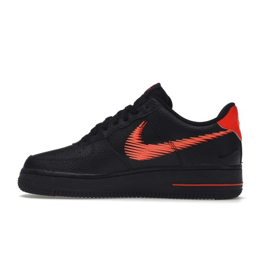 Кроссы Nike Air Force 1 Low Zig Zag Black Orange - мужская сетка размеров