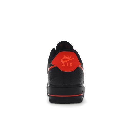 Кроссы Nike Air Force 1 Low Zig Zag Black Orange - мужская сетка размеров