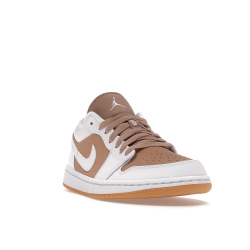 Кроссы Jordan 1 Low Gum White - мужская сетка размеров