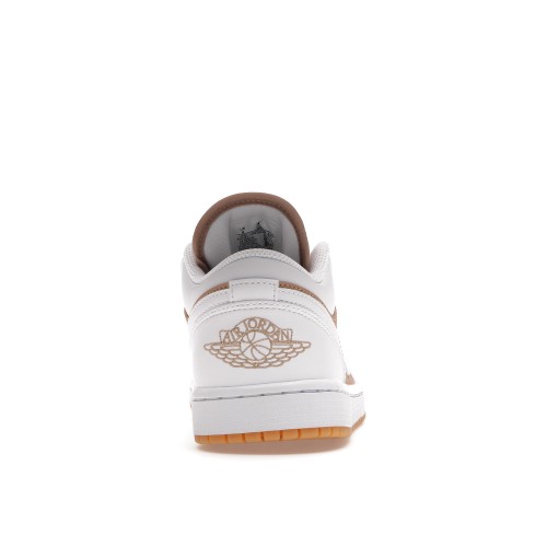 Кроссы Jordan 1 Low Gum White - мужская сетка размеров